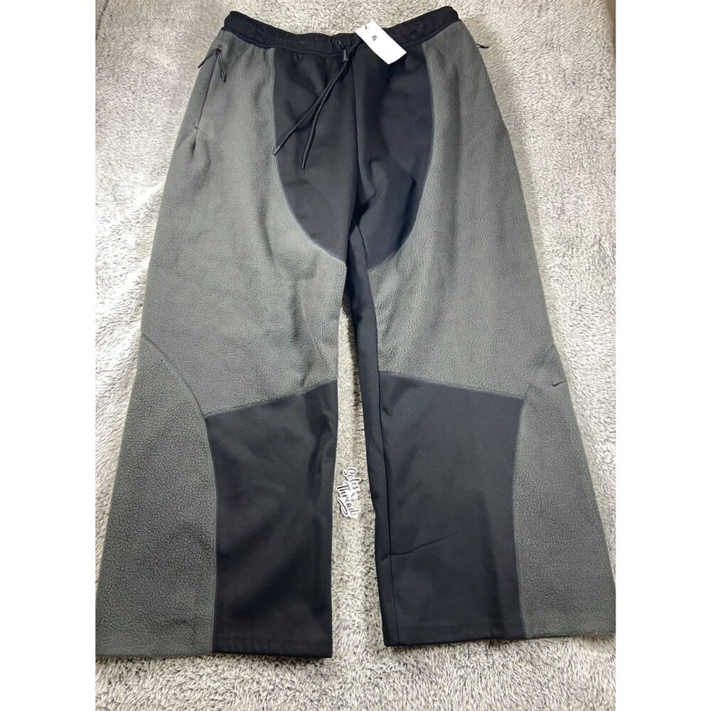 Nike Tech Boreas Knit Open Hem Pants Size XL Men Black Grey IB3365-010